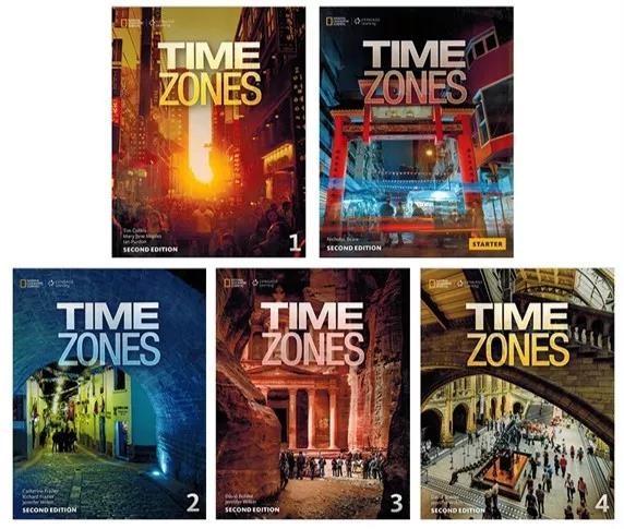 国家地理学习NGL 顶级原版青少教材Time Zones（2nd Edition）——小托福
