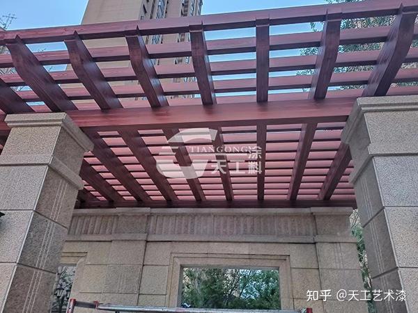 如何施工凉亭木纹漆，看凉亭木纹漆施工方法 - 知乎