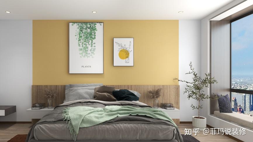精致与平庸的距离,只差这面卧室背景墙!