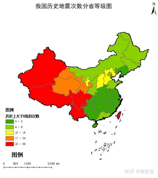 數據全國曆史六級以上地震記錄