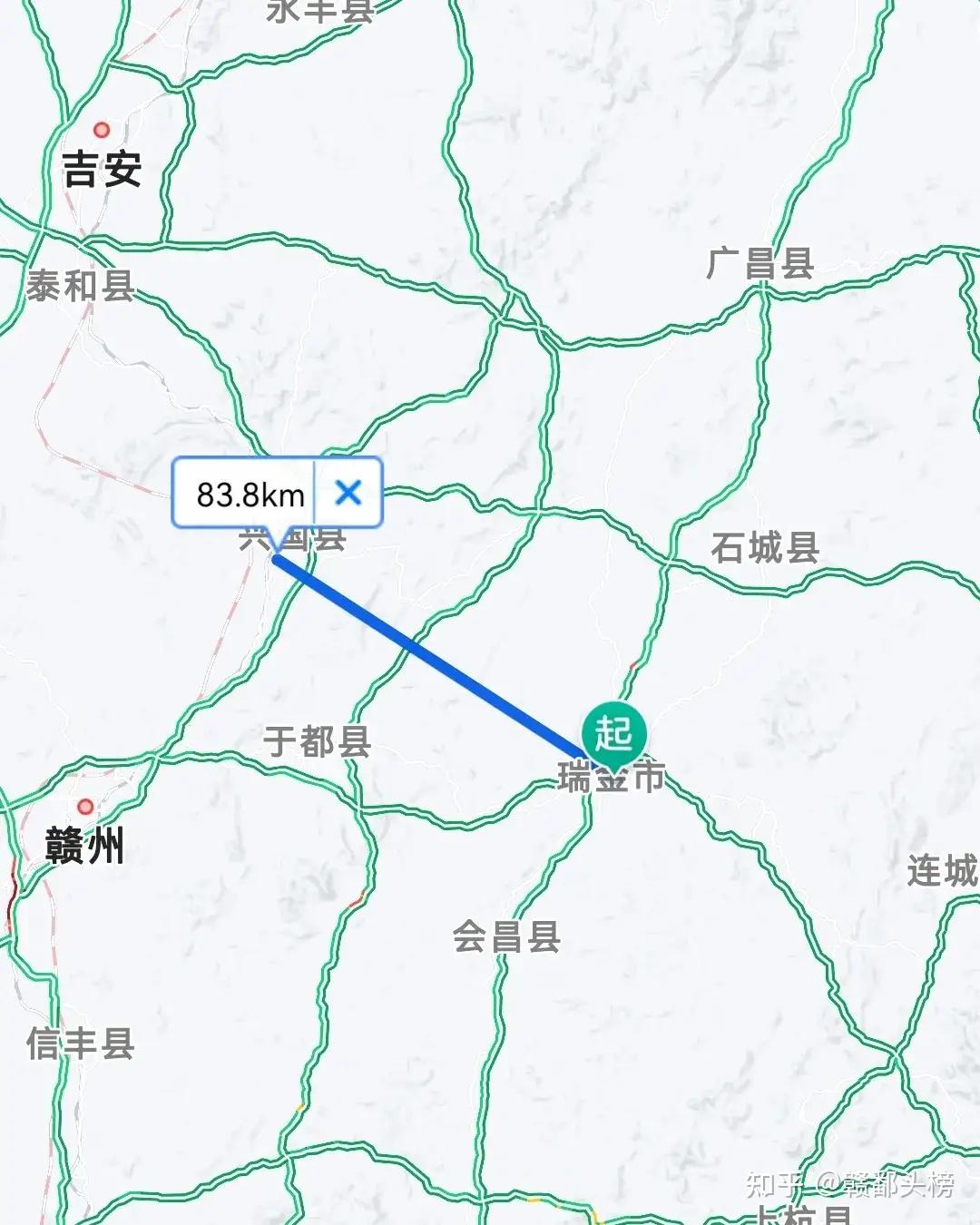 桂东至兴国高速线路图图片