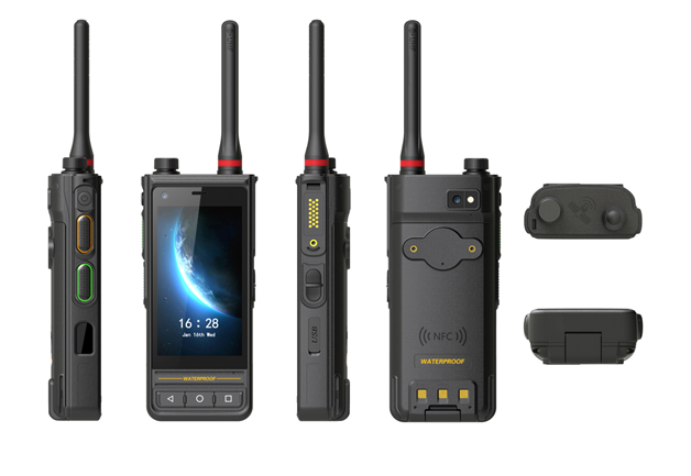 支持800mhz铁路预警频段的4g大屏单兵手持终端