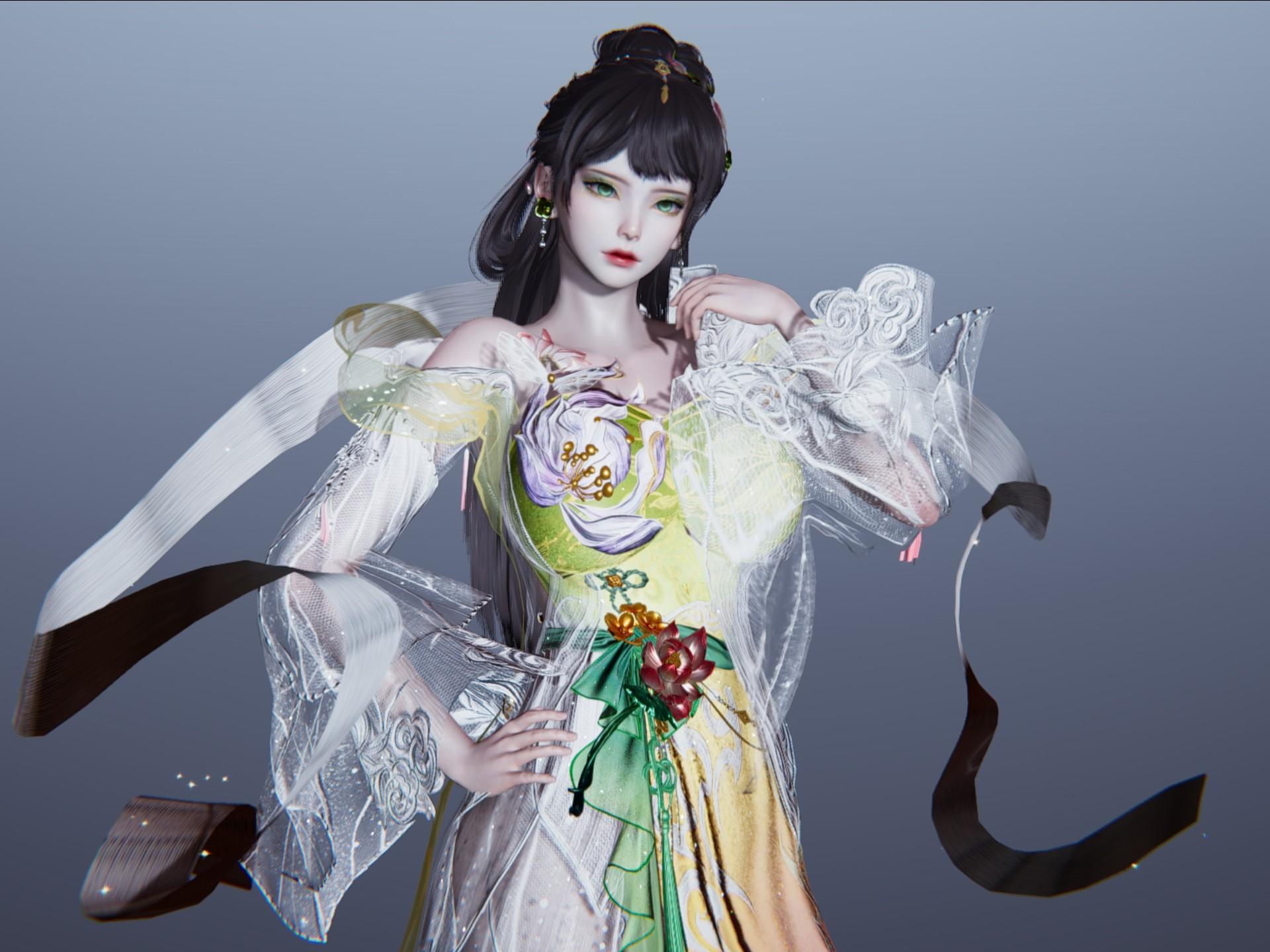 永劫无间 长歌诗韵 如梦令 蓝梦 人物捏脸展示