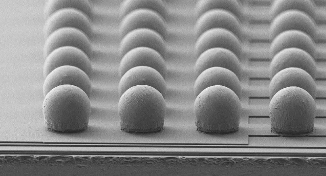 焊锡凸块工艺只适用于完整的晶圆(而非单个芯片).