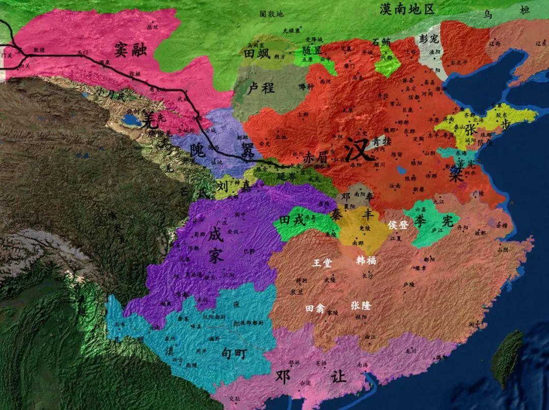 因为东汉已经把西线版图扩展到了司隶中部,并州全境了