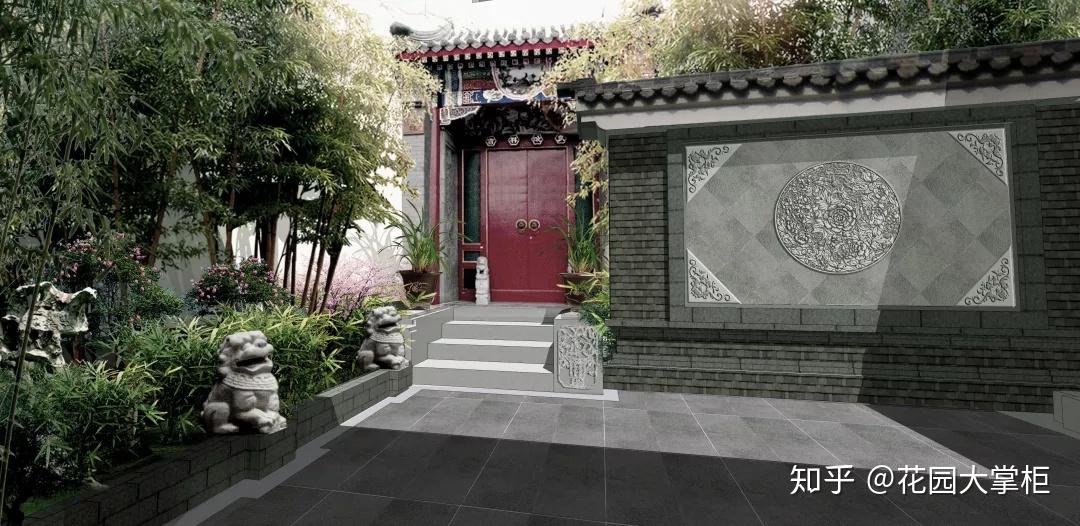 花园设计坐落在广东的北京四合院这是对家乡的思念