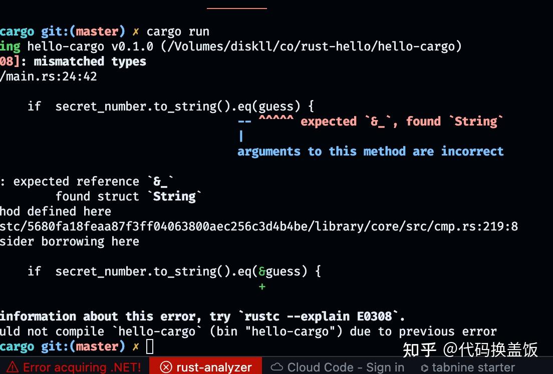 rust 提示如何修改代码 - 知乎