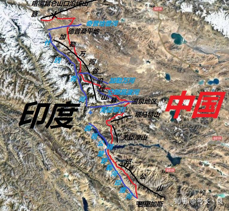 但在中印时控线北部地区,喀喇昆仑山口至巴里加斯地区沿线情况来说,却