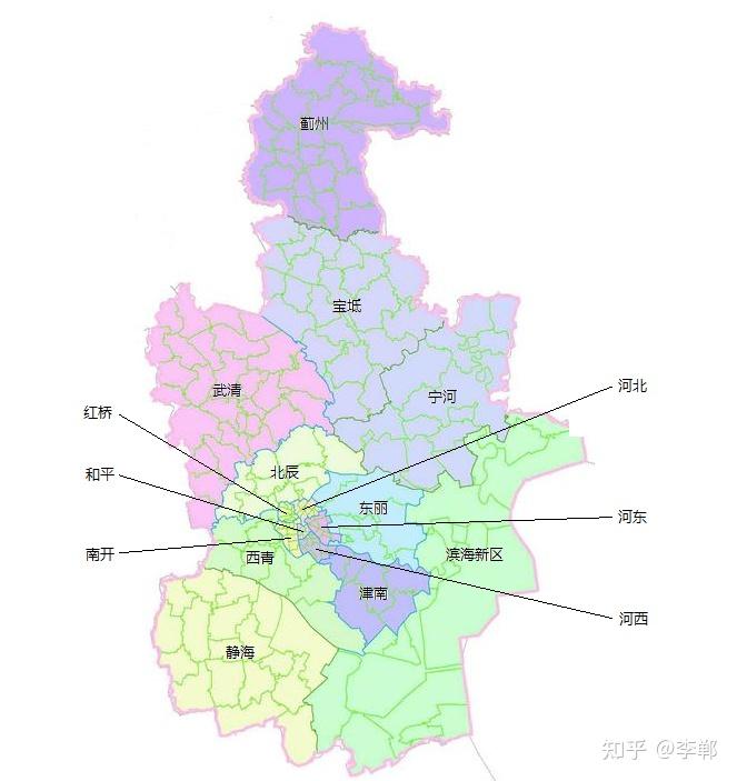 天津行政區劃調整設想擴大中心城區16區變10區市政府外遷