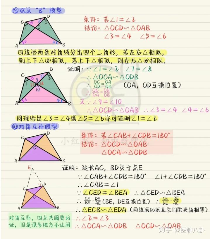 初中几何经典大全模型(第一季) - 知乎