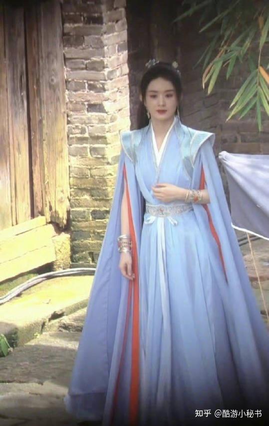 赵丽颖曝古装美照 穿蓝色坎肩古装仙气十足 - 知乎