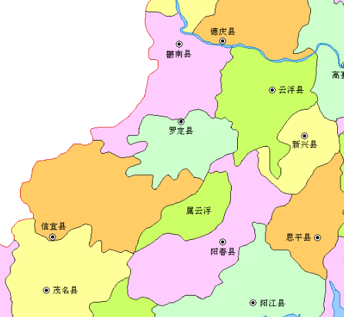 广东区划往事一阳春云浮与西山