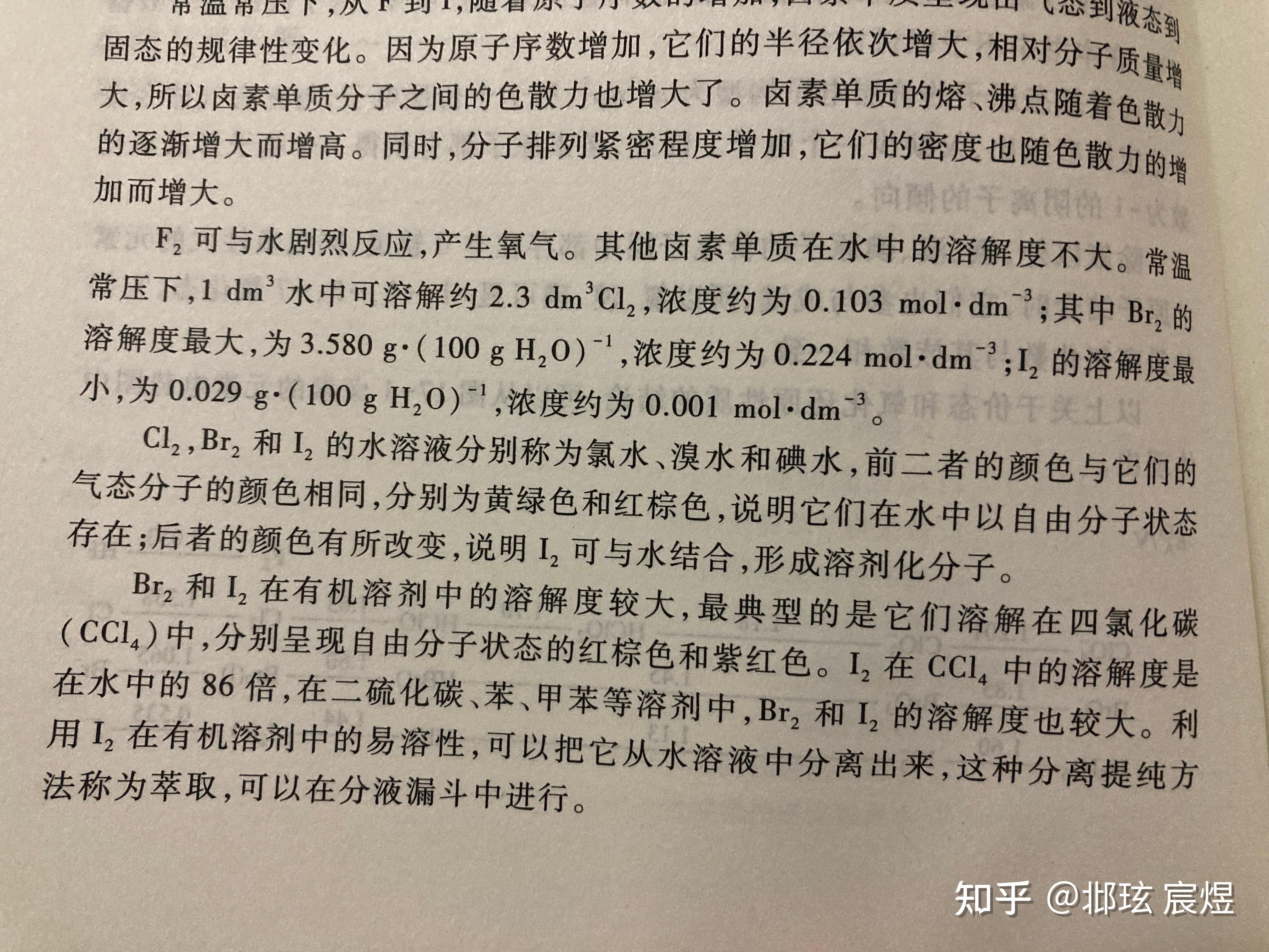 为什么碘单质的水溶液、乙醚溶液等呈棕色,而其四氯化碳溶液呈紫色? - 知乎