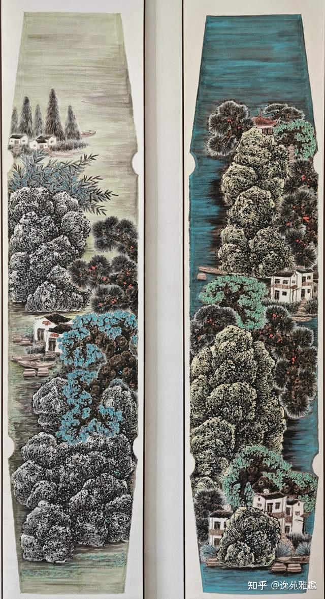 画作赏析|墨织丘壑,水染乡魂——品读周忠树山水笔墨意韵 - 知乎