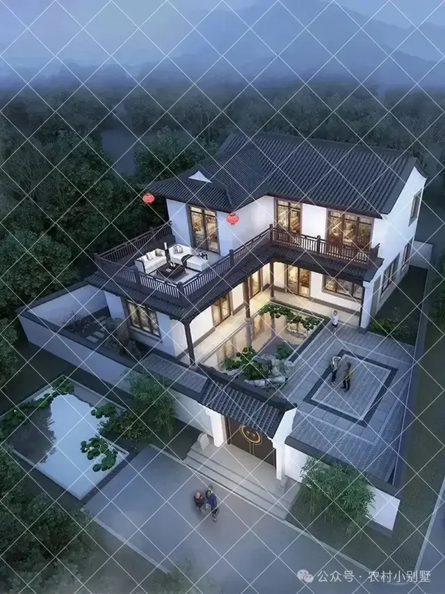 15套新中式徽派建筑农村自建房别墅,黑瓦白墙新中式徽派带设计图 - 知乎