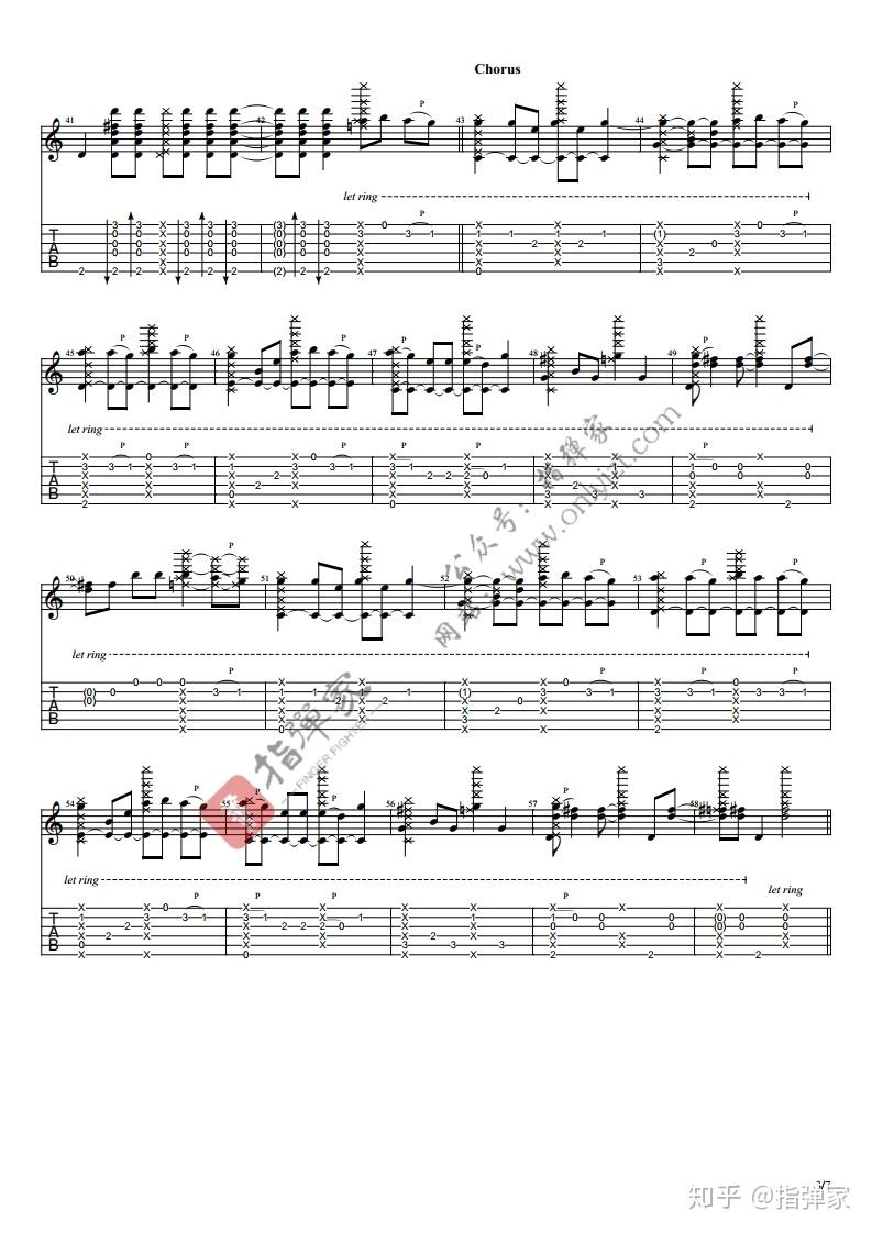 附谱经典lethergo吉他指弹独奏