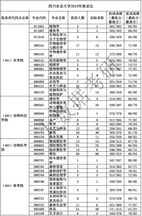 川农考研专业(川农哪个专业考研容易)