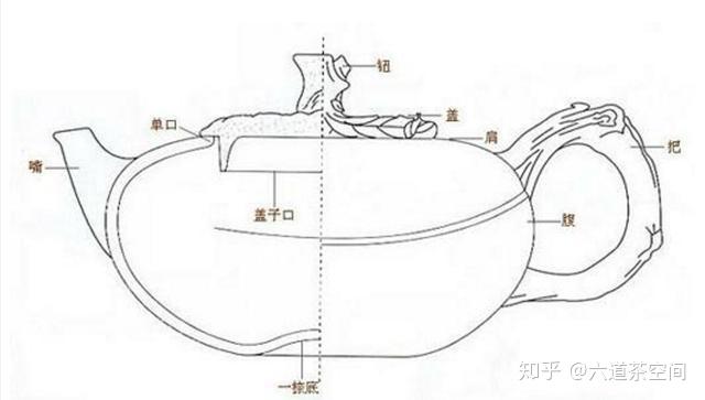 紫砂茗壶经历几代艺人传习形成规范的制作法则,从形态结构上基本可