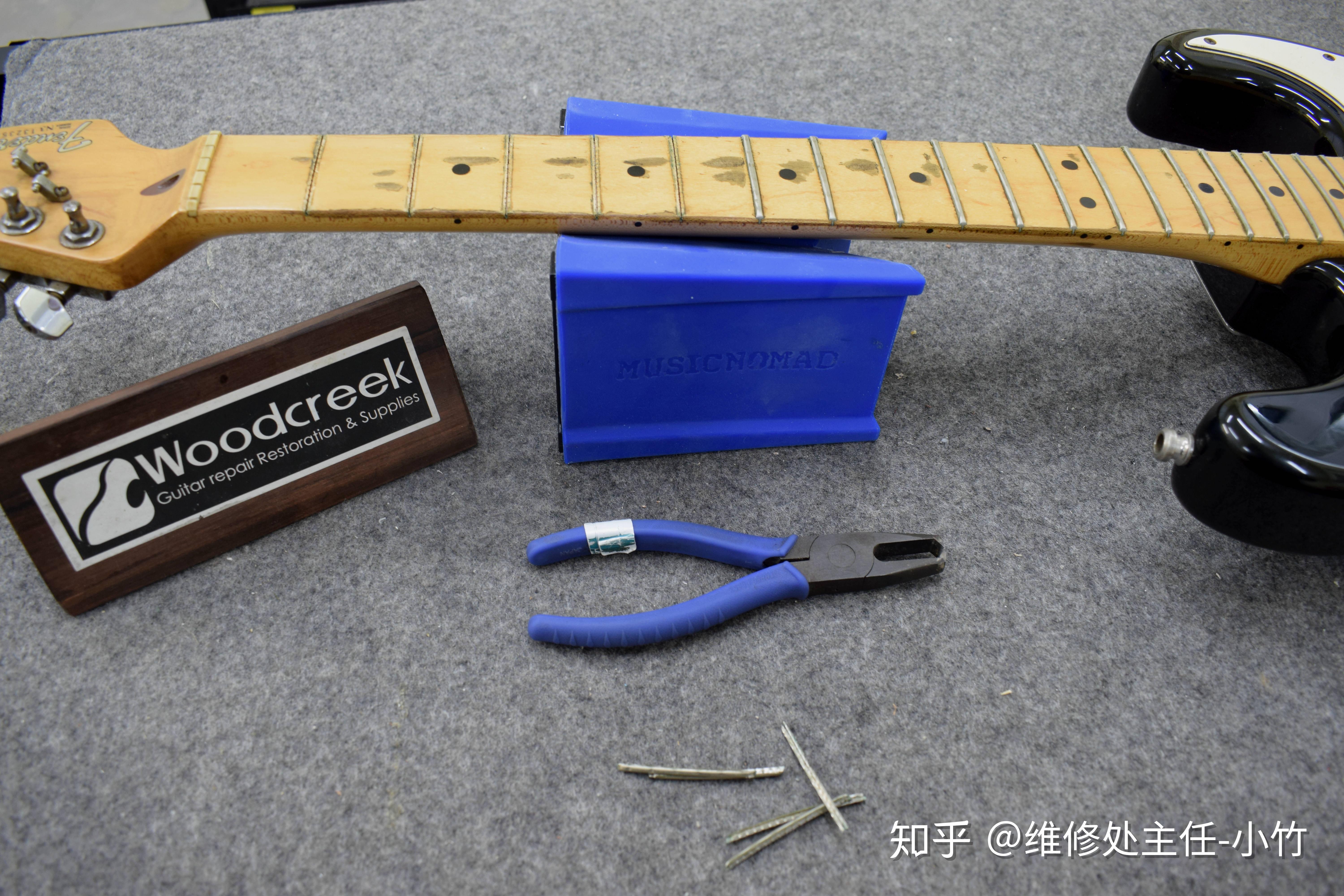 fender枫木一体式琴颈更换品丝注意事项