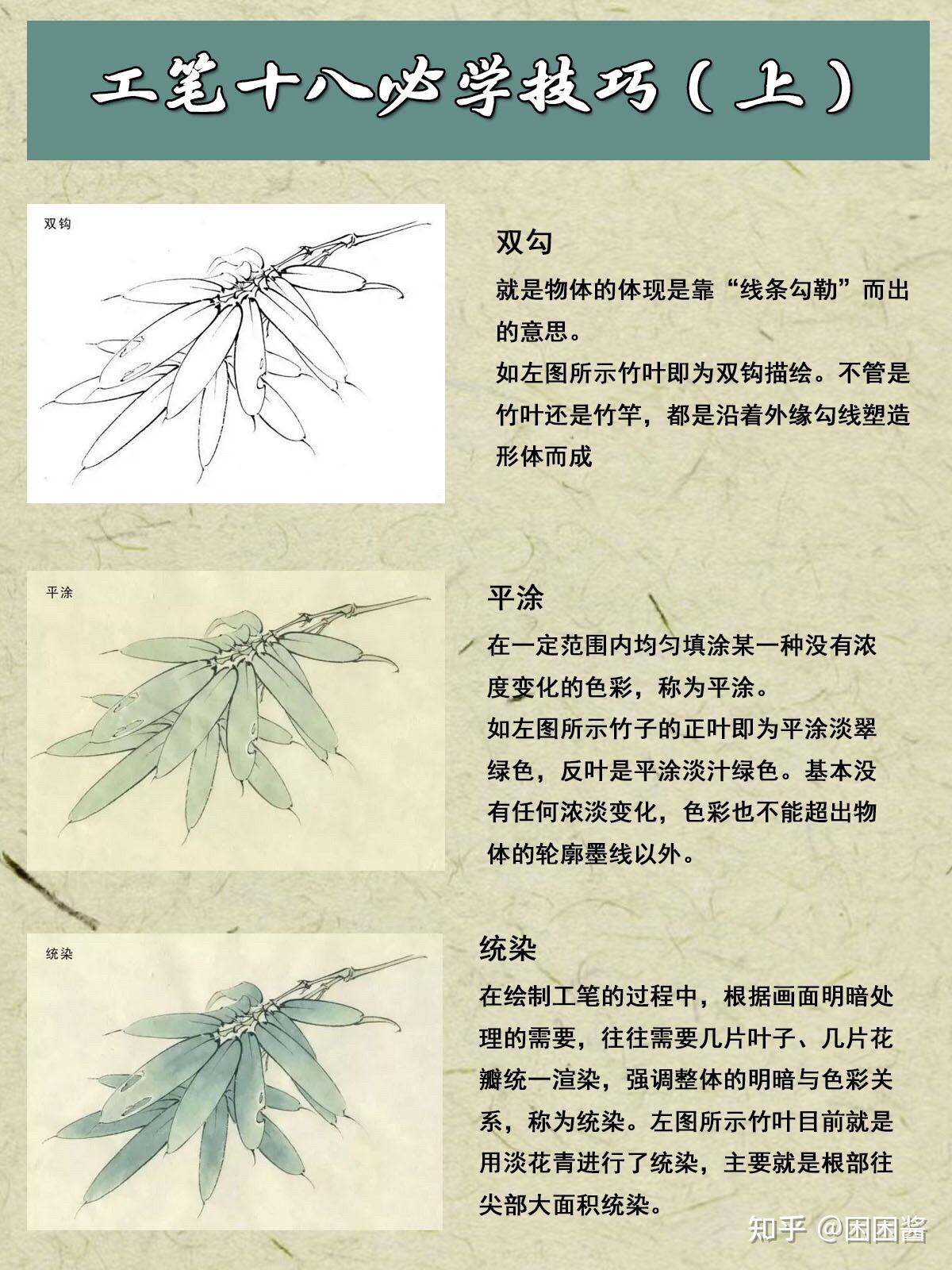 工笔画18种技法图解中图片