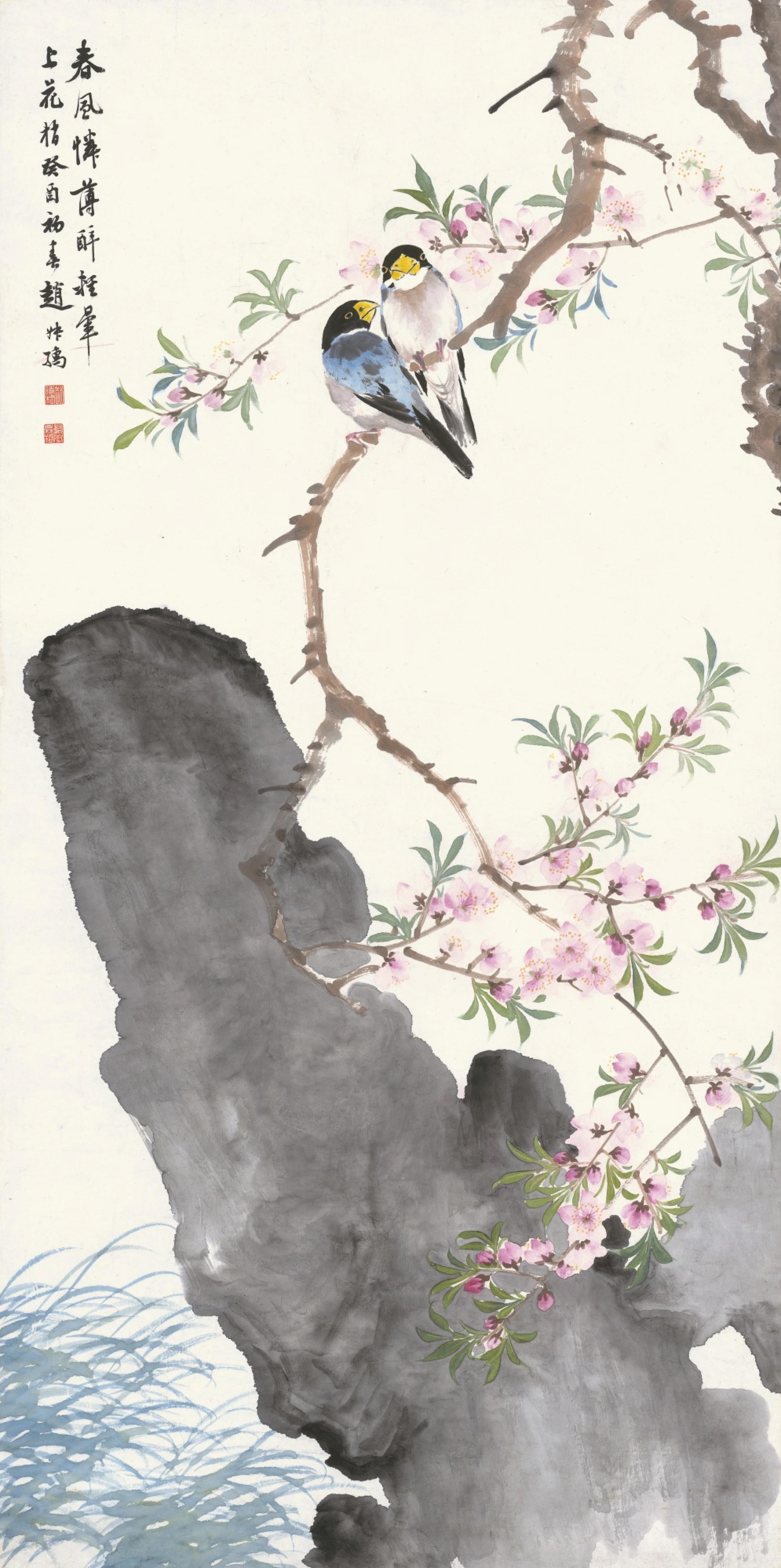 桃花开,燕归来,国画大师画中好春光