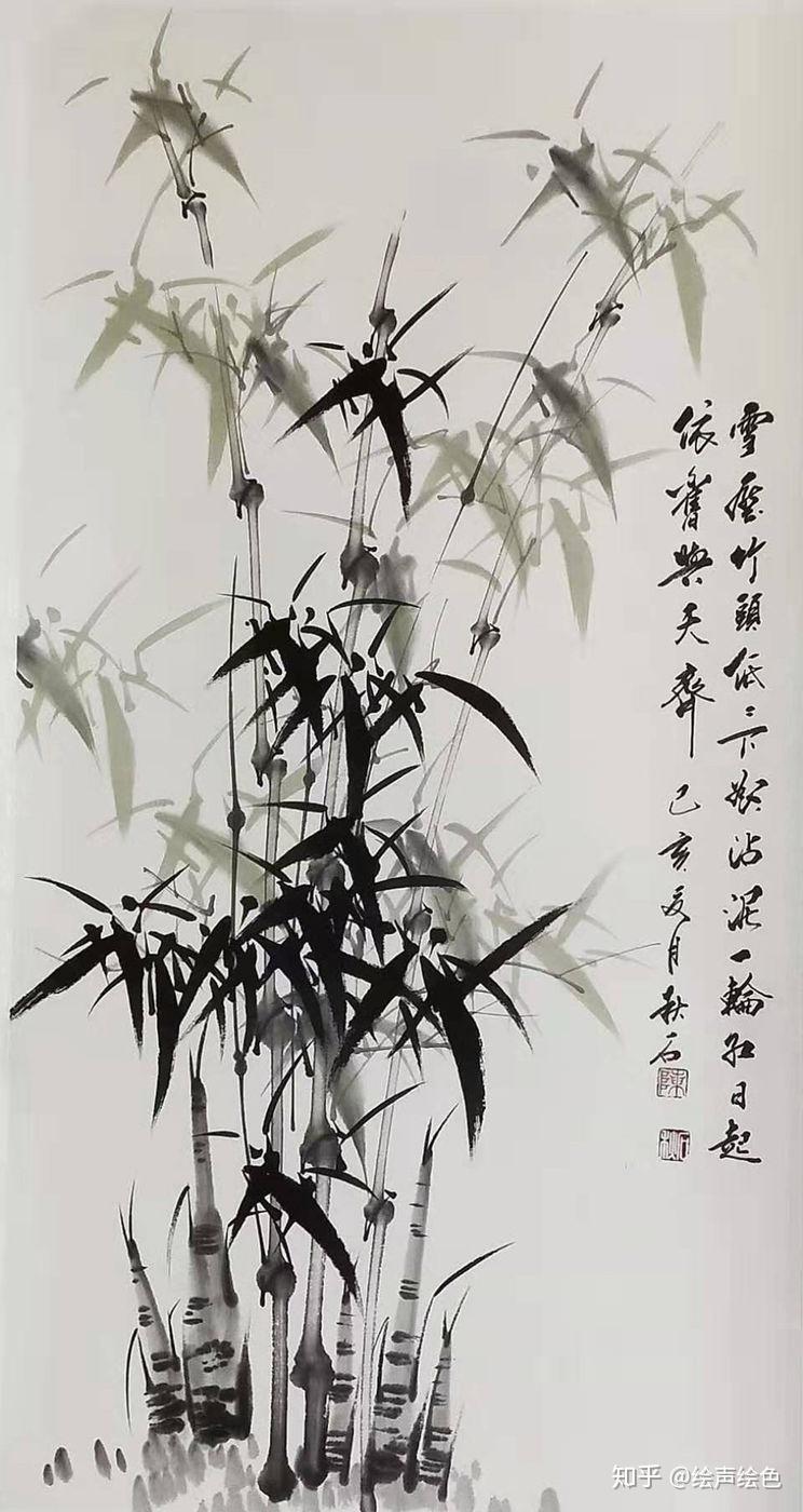 梅兰竹菊君子雅韵画家秋石作品鉴赏