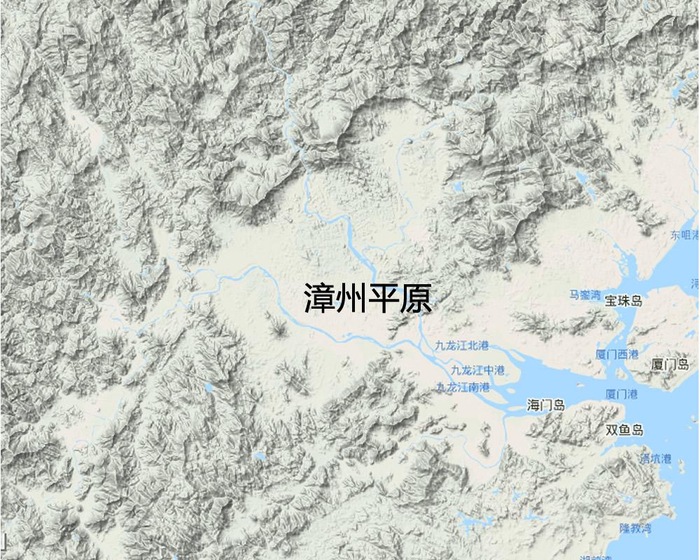 漳州平原:是福建最大的平原,主要是漳州九龙江下游的地区平原,孕育了