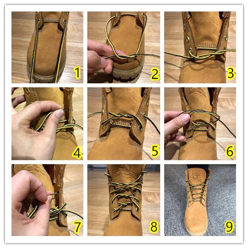 靴子系鞋带方法图片