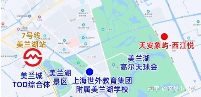 由于上海第二大人工湖的存在,美兰湖板块一直是以宜居别墅区的形象示