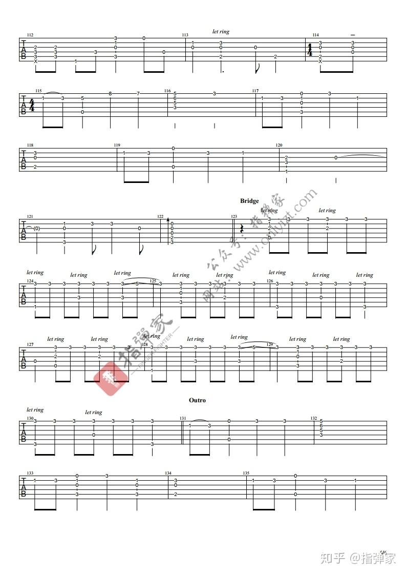 附谱好弹好听永昼everglow–coldplay吉他指弹独奏