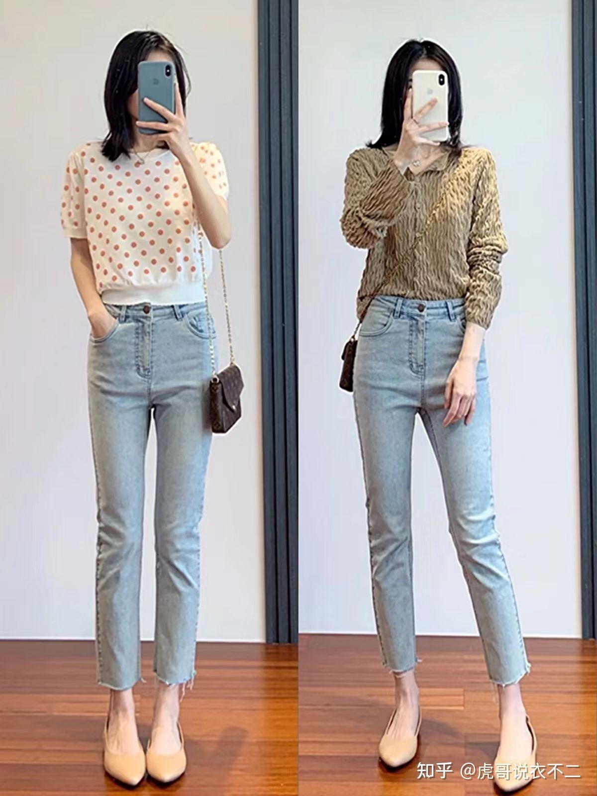 终于找到适合普通人的"九分牛仔裤"搭配,实用又时髦,值得借鉴 - 知乎