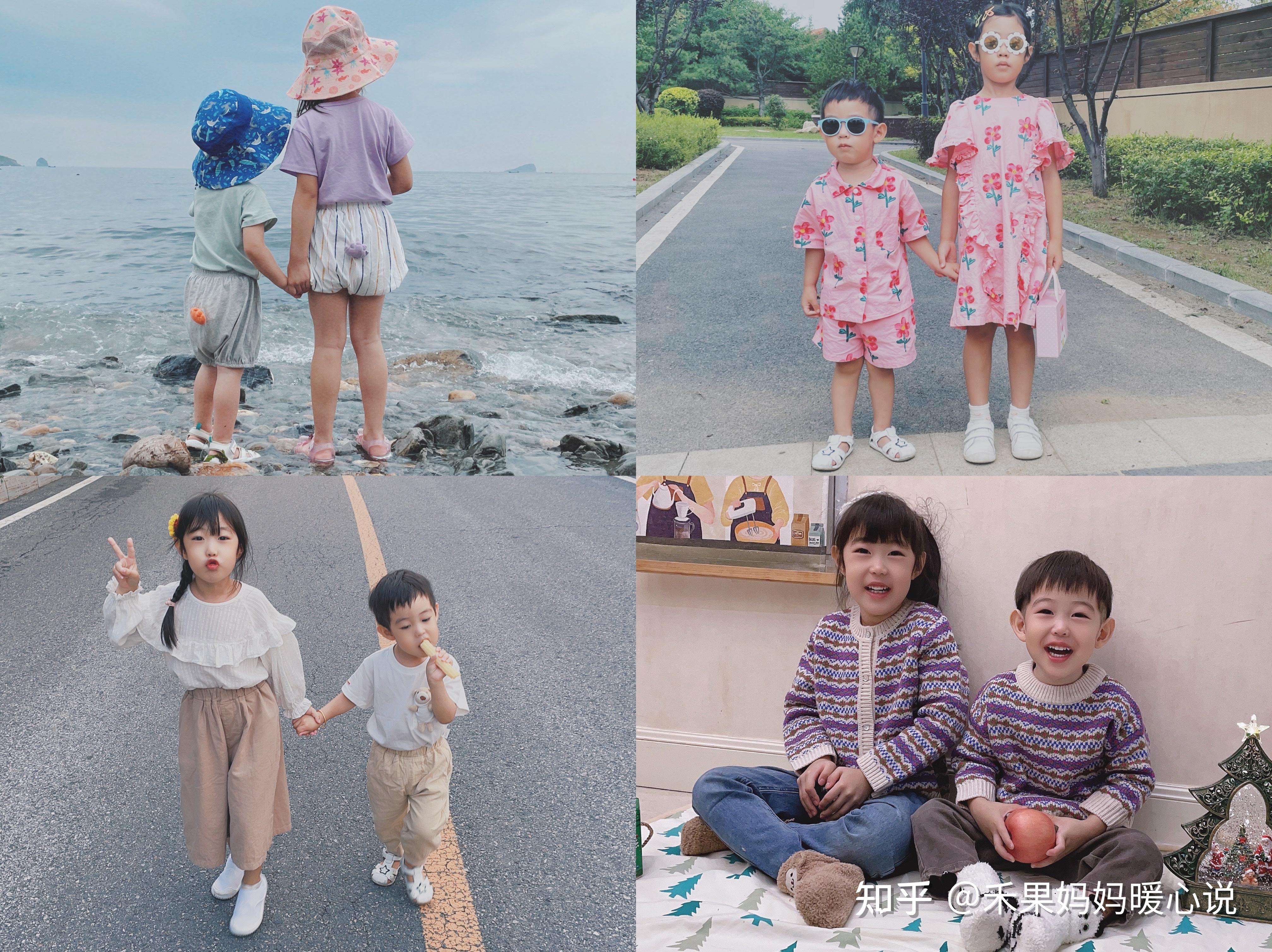 夏季韩版儿童兄妹装姐弟装洋气童装两件套女童连衣裙男童套装-阿里巴巴
