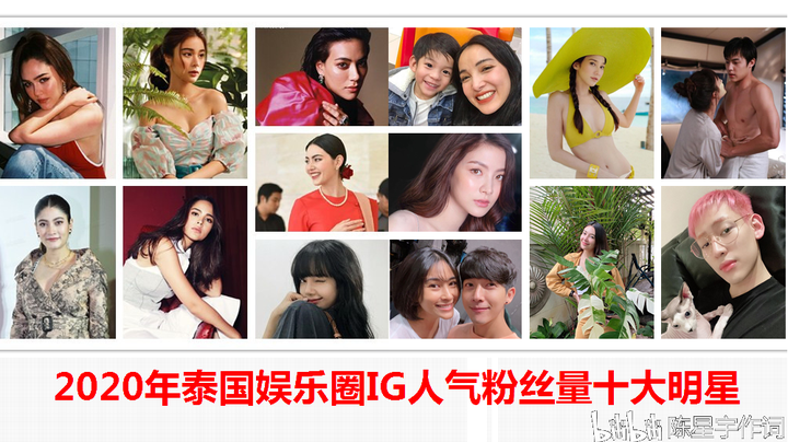 2020年泰国娱乐圈IG人气粉丝量十大明星OMG泰剧当红女演员瓜分八席，只