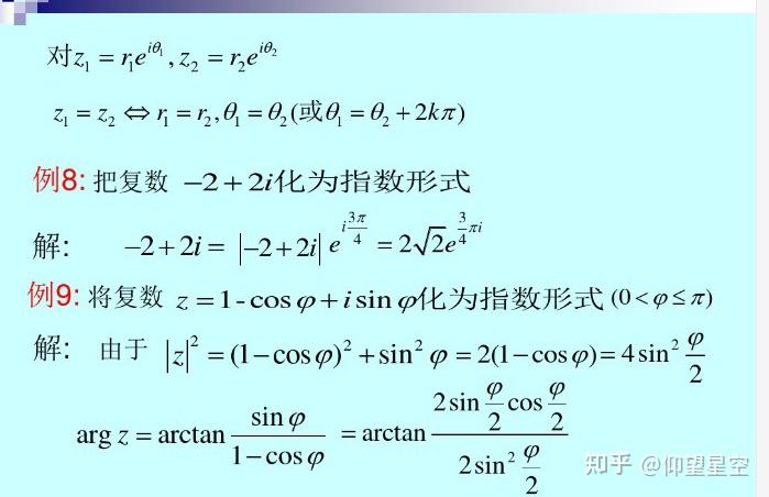 复数的相关知识 - 知乎