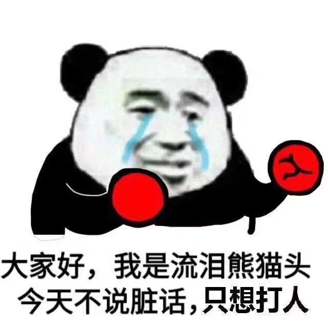 大家有什么直男的熊猫头表情包吗?