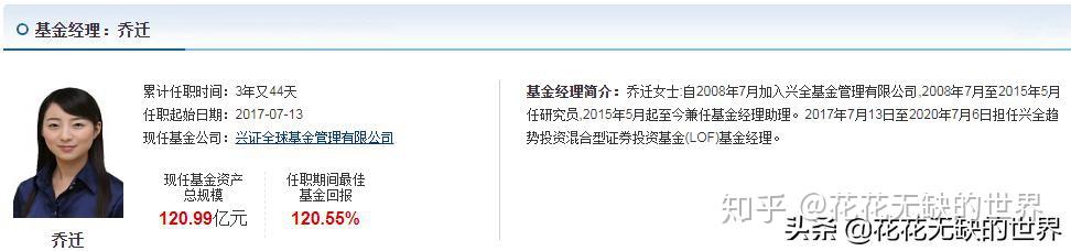 说说兴证全球幸运的基金经理乔迁和她的2只基金