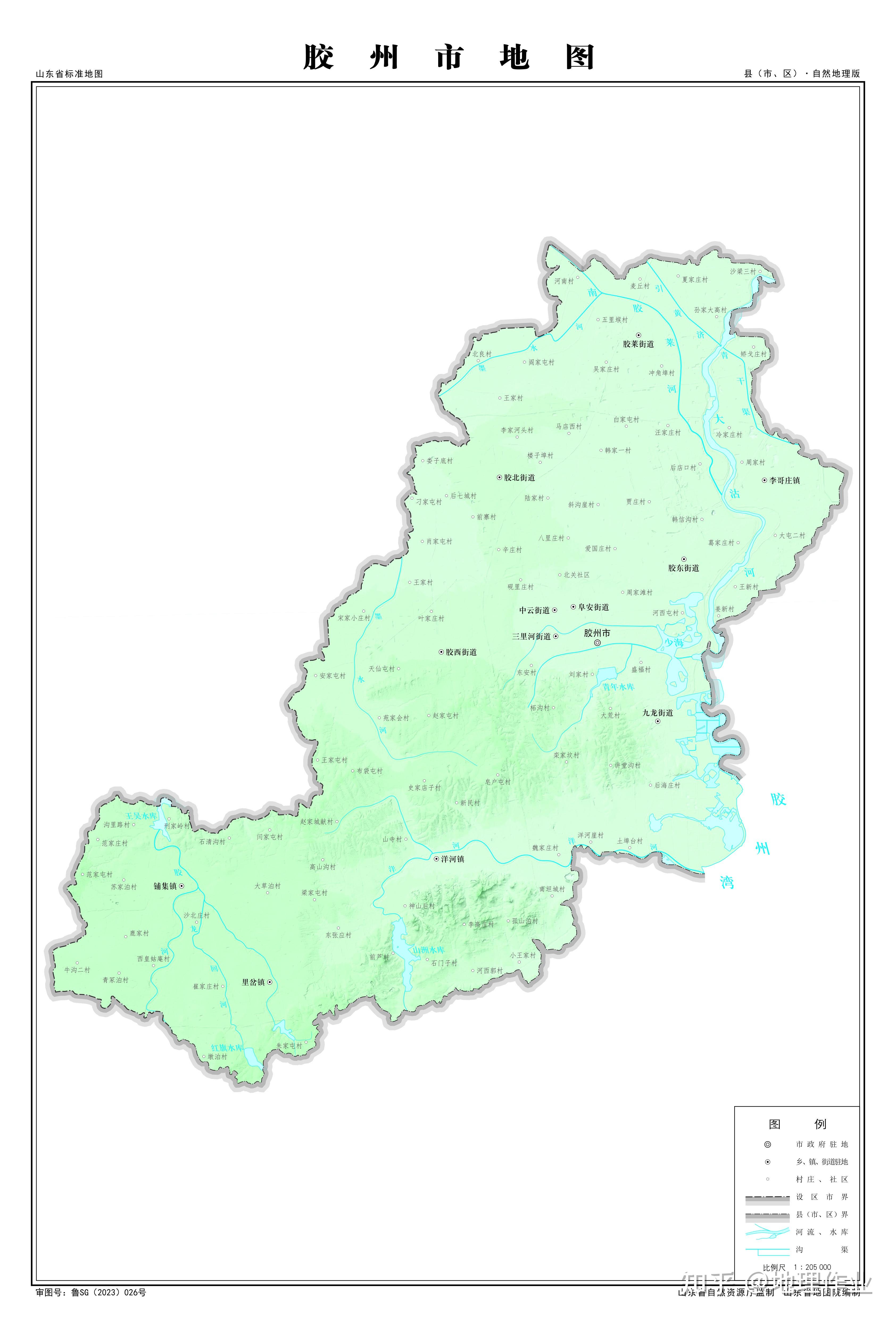 青岛市胶州市地图
