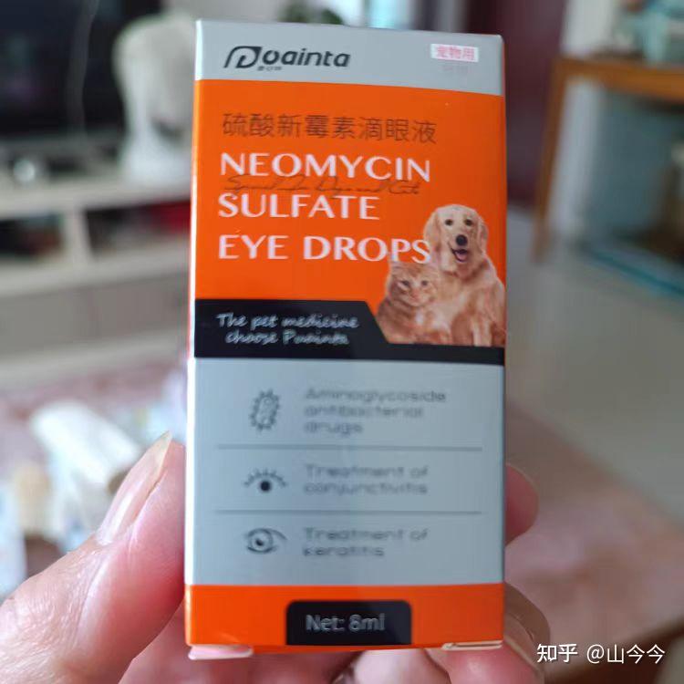 狗狗眼睛发炎时,治疗主要是以消炎抗菌为主,医生开的普安特眼药水主要