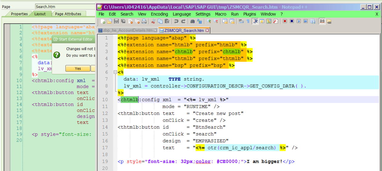 使用note++开发SAP WebClient UI - 知乎