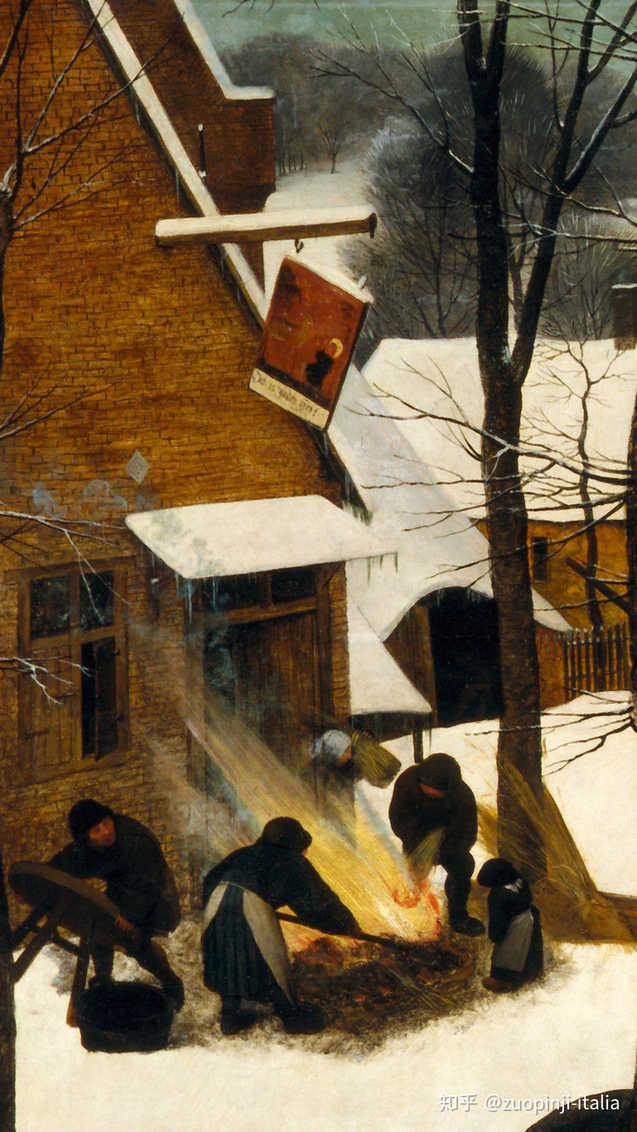 雪中猎人名画欣赏