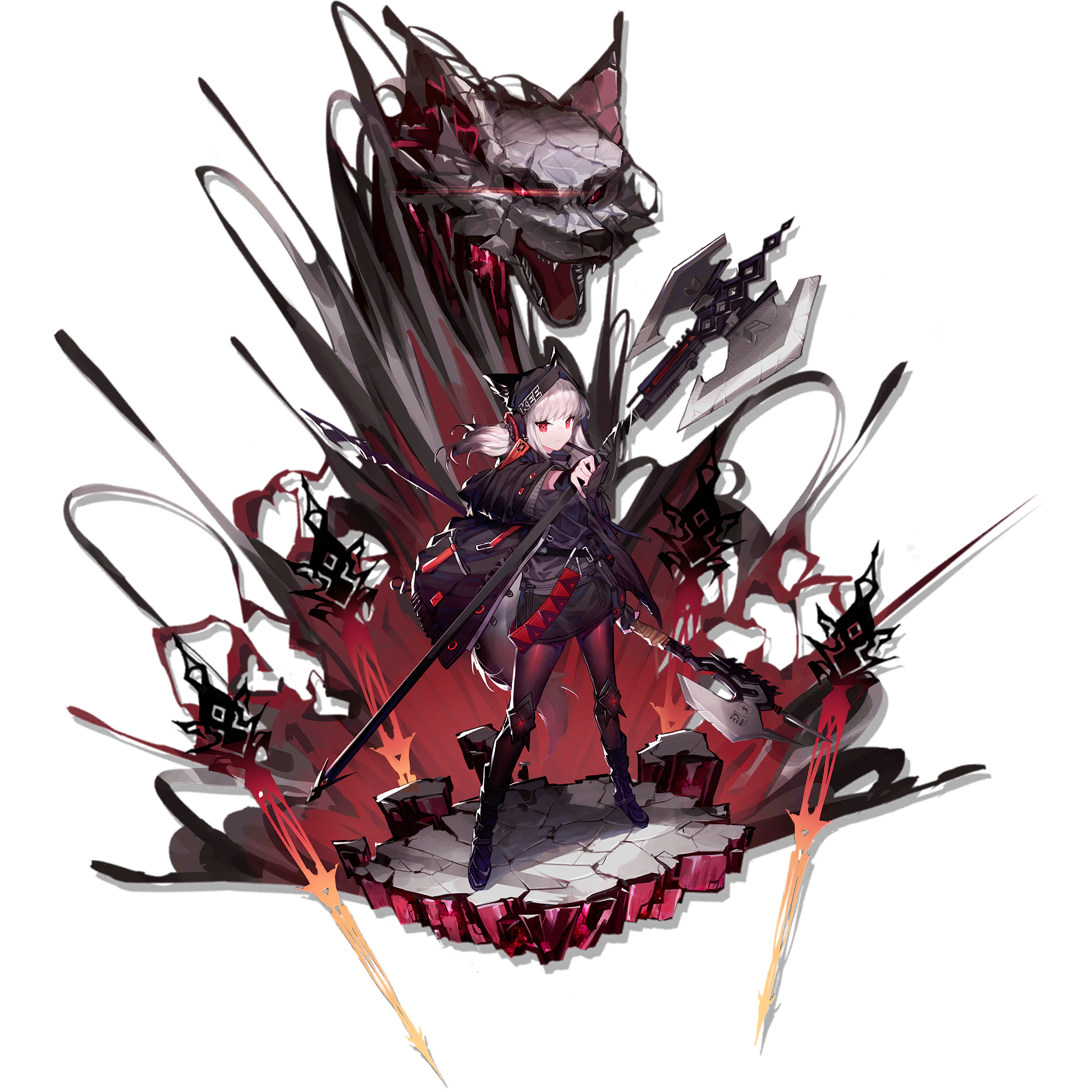 《明日方舟》为什么都喜欢在精二立绘人物面后加个东西? - 知乎