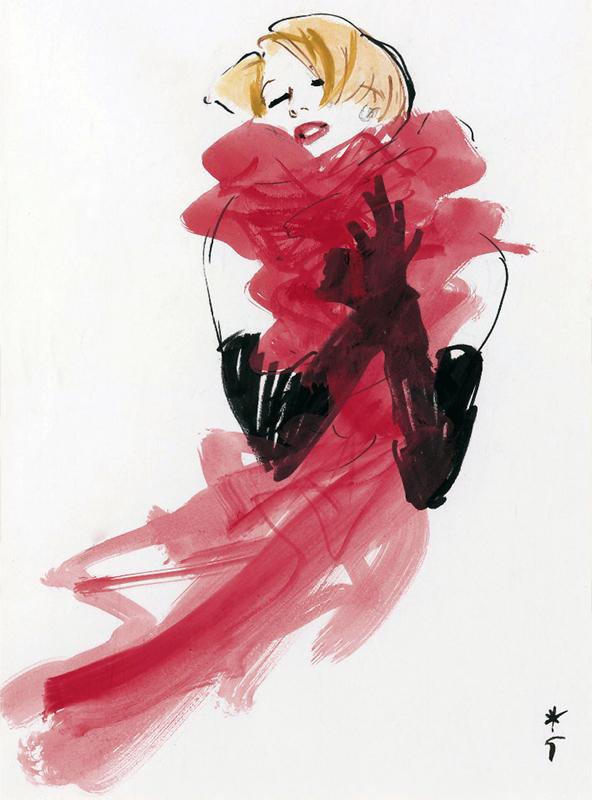 给dior画画的插画家renégruau