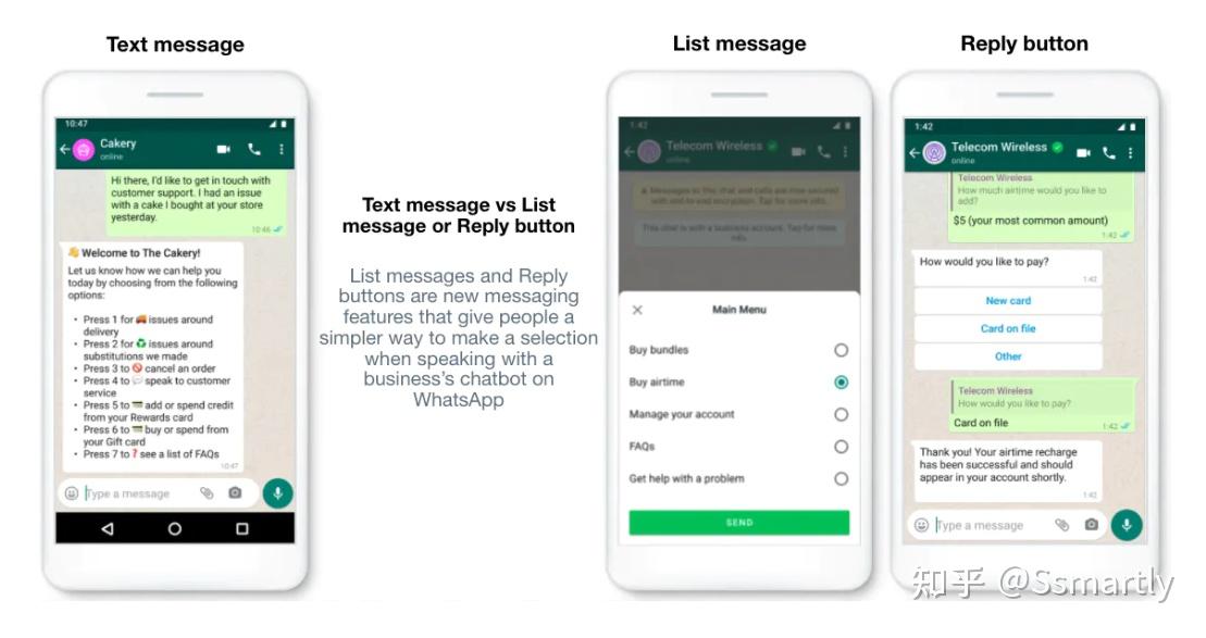 WhatsApp全新interactive message：抢先看「交互式消息模板」 - 知乎