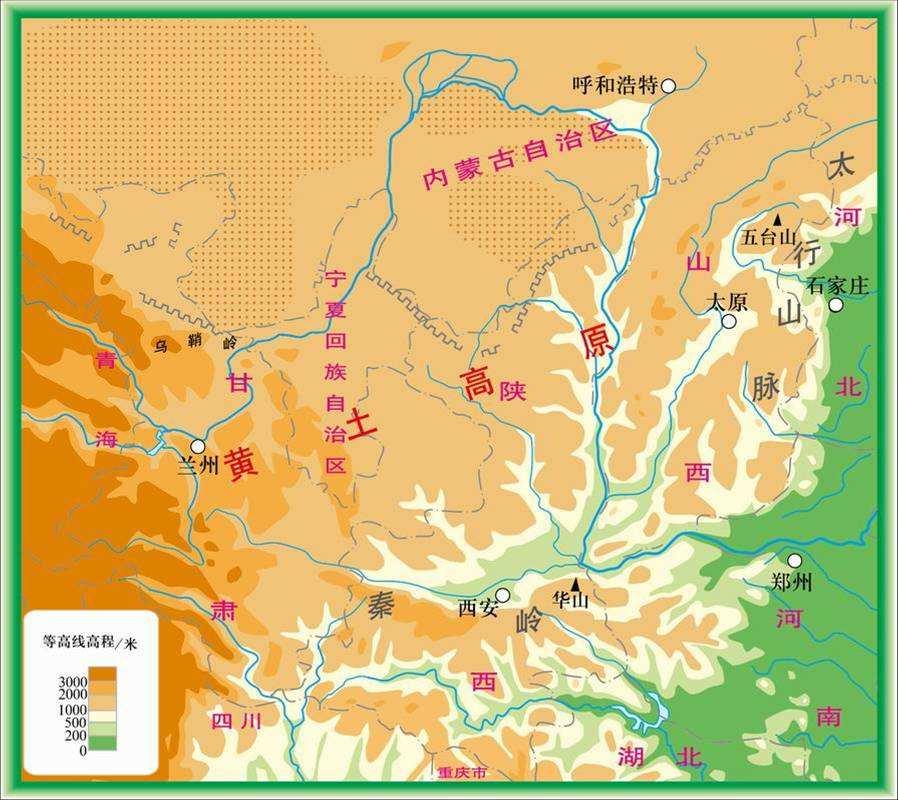在我国的地形单元中,主要的高原有四个,分别是青藏高原,内蒙古高原
