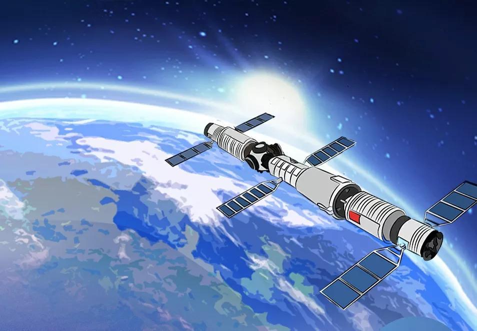 中国空间站最后的一字构型一列50吨的太空列车一座以23马赫飞行的太空