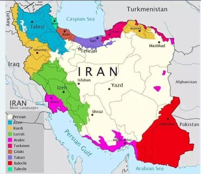 伊朗少数民族分布图图片