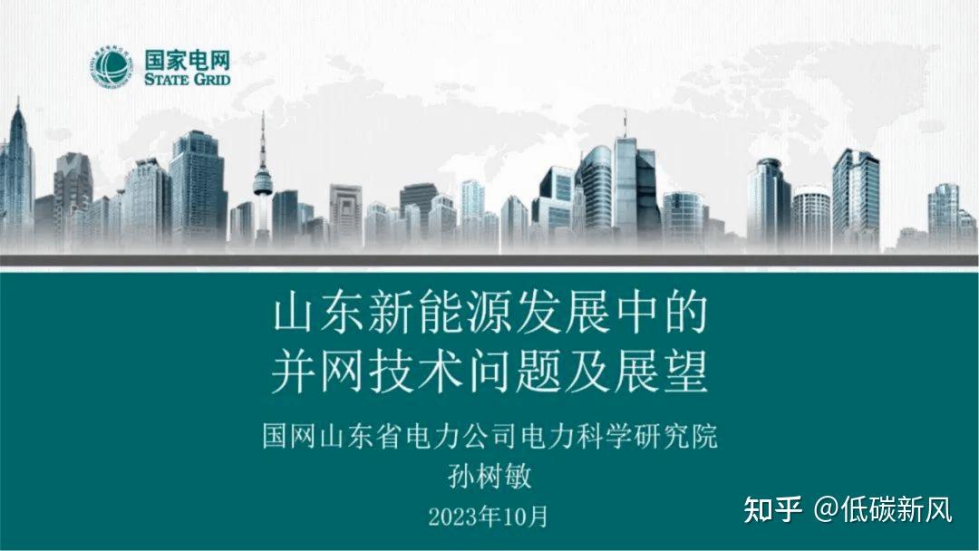 国网ppt山东新能源发展中的并网技术问题及展望附下载