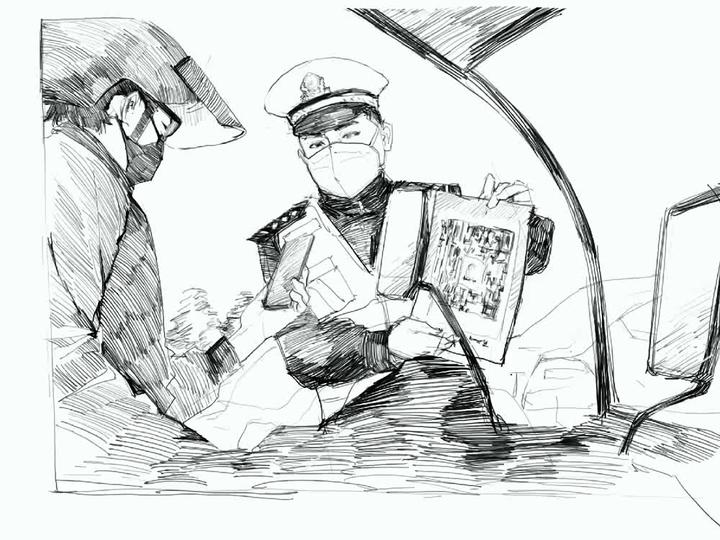 以笔为戎,95后警花"速写"最美逆行者 - 知乎