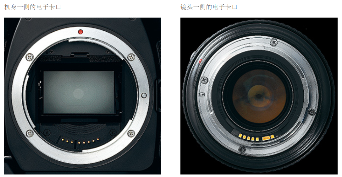 一,镜头卡口(lens mount)