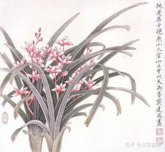 百花齐放各争春,惟有兰花香正好—国画兰花作品欣赏 - 知乎